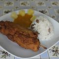 OsziMoni Cooksnap-ja, amikor elkészítette a(z) Ananászos csirkemell kókuszköntösben, mazsolás rizzsel, céklapürével receptet.