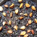 El cooksnap de Ana Barco cuando hizo Arroz negro con calamar.