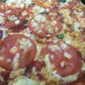 El cooksnap de Florencia Benavides Infante cuando hizo Pizza con masa a la piedra.