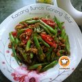 Cooksnap Nor Al Fatihah semasa beliau membuat Kacang Buncis Goreng Bersama Telur.