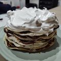 El cooksnap de Camila cuando hizo Rogel clásico (con tapas de empanadas).