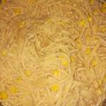 El cooksnap de Cindy Córdova cuando hizo Spaghetti con crema de jitomate.