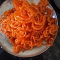 Preeti Chawla 's cooksnap of when they made Sweet jalabi.
