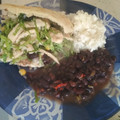El cooksnap de Raúl Martínez cuando hizo Frijoles negros a la cubana con arroz integral.