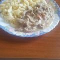 Babai János Cooksnap-ja, amikor elkészítette a(z) Sertés tokány gombával és tésztával receptet.