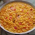 El cooksnap de angela yabru cuando hizo Fideuá para solteros con prisa.