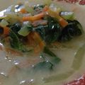 Cooksnap dari Ika Hesti Puspita Sari untuk resep Bobor pelangi (bayam, labu Siam dan wortel)
