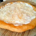 Vasvári Nikolett Cooksnap-ja, amikor elkészítette a(z) Duplán sajtos joghurtos lángos receptet.