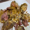El cooksnap de Nerea Nieto Trinidad cuando hizo Alcachofas a la cerveza (Thermomix).