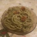 El cooksnap de Eduardo Agudo Alba cuando hizo Spaghetti con pesto de pistachos.