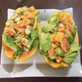 El cooksnap de tamari cuando hizo Papaya rellena.