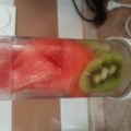 El cooksnap de Angel Marin cuando hizo Batido kiwi-sandía.