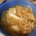 El cooksnap de Valeria Reyes cuando hizo Sopa de pollo con Fideos.