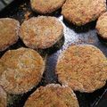 El cooksnap de Ana Lago cuando hizo Hamburguesas de arroz y remolacha.