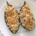 El cooksnap de Isa Sasms Loens cuando hizo Berenjenas rellenas de mejillones y gambas.
