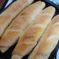 El cooksnap de Gachi cuando hizo Pan casero tipo baguette en horno eléctrico.