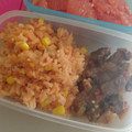 El cooksnap de Estefany Ortiz Cedillo cuando hizo Arroz rojo con granos de elote y epazote.