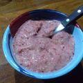 El cooksnap de Lean de Necochea cuando hizo Helado de frutilla y banana (bajas calorías).