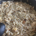 El cooksnap de aibin cuando hizo Risotto de pollo con champiñones.