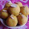 Charu Aggarwal's cooksnap of when they made Besan ke laddu.