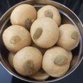Dream Thakrar's cooksnap of when they made Rava Besan Ladoo.