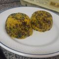 El cooksnap de laiaortu cuando hizo Cuscús con espinacas y morcilla de cebolla.