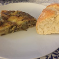 El cooksnap de Marieta cuando hizo Tortilla de alcachofas con ajos tiernos.