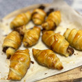 El cooksnap de Marieta cuando hizo Croissant relleno de chocolate blanco y Oreo.