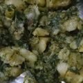 Vaibhav saini का कुकस्नैप जब उन्होंने बथुआ की भुर्जी (bathua ki bhurji recipe in Hindi) बनाया था।