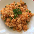 El cooksnap de Abigail La Fuente cuando hizo Guiso de arroz con pollo.