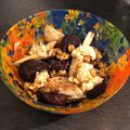 Philip Pantelides's cooksnap of when they made BBQ beetroot and goats cheese salad.