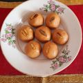 Kavita Arekar's cooksnap of when they made Besan ladoos.