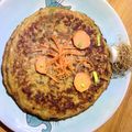 El cooksnap de tomatitos cuando hizo Tortilla de batata y salmón ahumado.