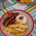 El cooksnap de Sofía cuando hizo Lomo saltado.