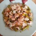 El cooksnap de Antonia García Fernández cuando hizo Quinoa con salmón, espárragos a la plancha y mango!!!.