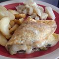 El cooksnap de Claudia Isabel cuando hizo Omelette de champiñones.