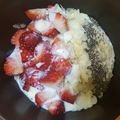 El cooksnap de Salma cuando hizo Porridge de fresas con “leche condensada”.