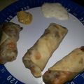 satanslittlehelper's cooksnap of when they made Baked Bacon Cheeseburger Egg rolls.