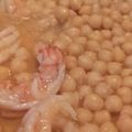 El cooksnap de Eudald Grima cuando hizo Garbanzos con langostinos.