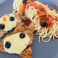 Beáta Hujber Cooksnap-ja, amikor elkészítette a(z) Parmezános csirkemell paradicsom szósszal, spagettivel receptet.