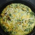 El cooksnap de Chris Shibo cuando hizo Tortilla de espinacas al ajillo con queso.