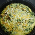 El cooksnap de Chris Shibo cuando hizo Tortilla de espinacas al ajillo con queso.