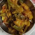 Ashi Pandey का कुकस्नैप जब उन्होंने शिमला मिर्च आलू की सब्जी(shimla mirch aloo ki sabzi recipe in hindi) बनाया था।