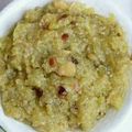 Gunjan Chhabra's cooksnap of when they made Lauki ka halwa.