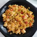 El cooksnap de Auro cuando hizo Quinoa con pollo y verdura.