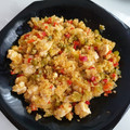 El cooksnap de Auro cuando hizo Quinoa con pollo y verdura.