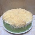 Cooksnap dari Cinthia Septa untuk resep Bolu Pandan Kukus Putih Telur