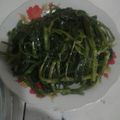 Cooksnap của Kiều Anh khi họ làm theo món Rau muống xào tỏi