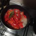 El cooksnap de Laly Juan cuando hizo MORRONES AGRIDULCES.