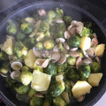 El cooksnap de Lucía Gómez Valenzuela cuando hizo Coles de Bruselas con almejas.